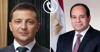 الرئيس السيسى وزيلينسكى يتفقان على العمل لزيادة التبادل التجارى بين مصر وأوكرانيا